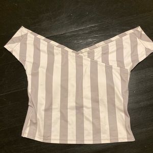 KJ off the shoulder swim top